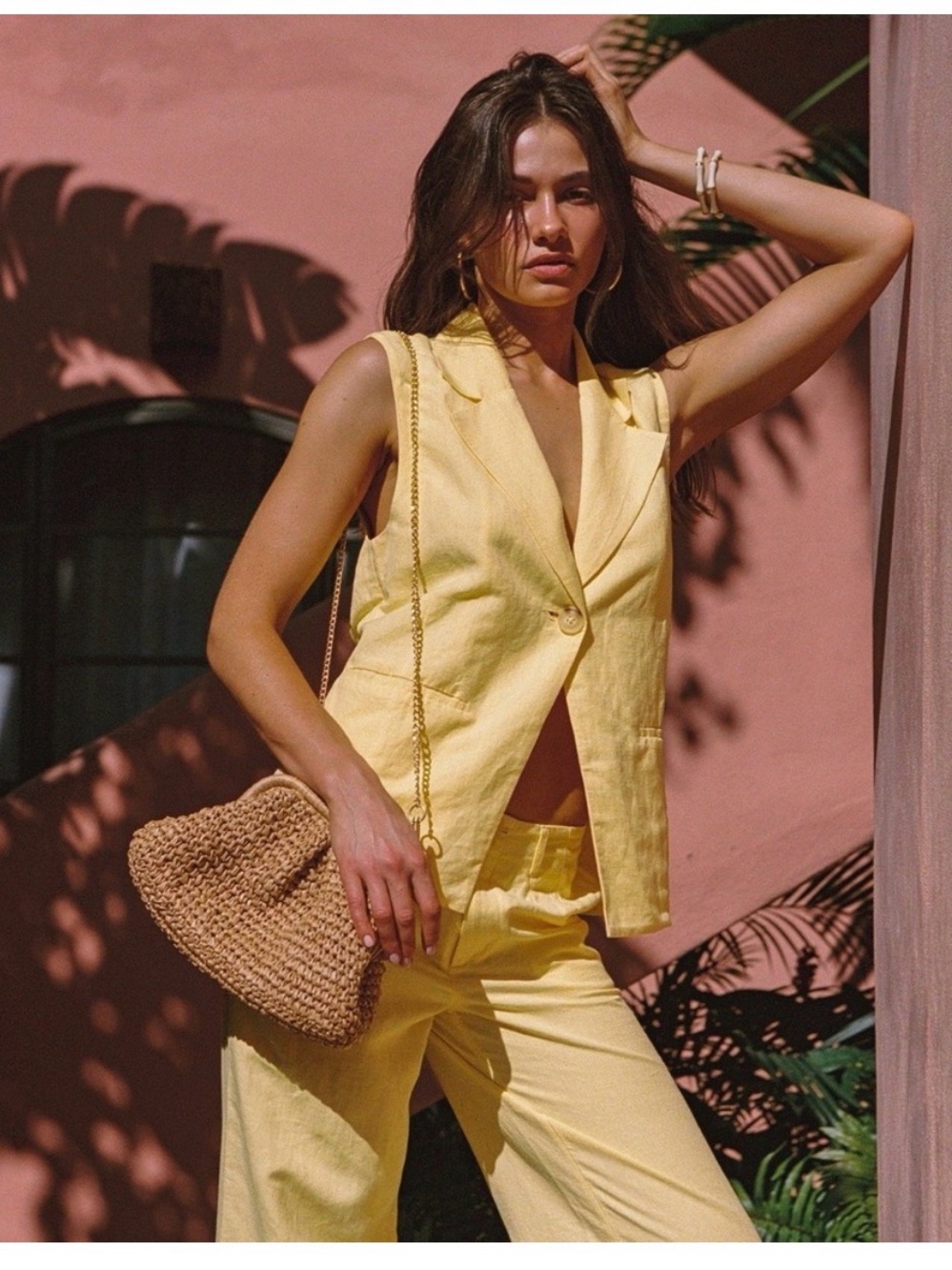 NEW W/ TAGS - L’Space Daisy Linen Set